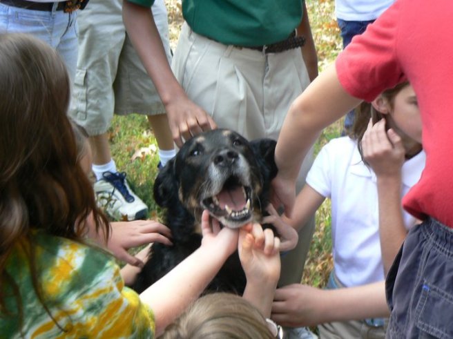 Submitted by Ona:  "Chef - Katrina Rescue - Memphis, Tennessee. Chef visiting my son's school."