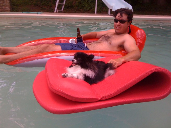 Submitted by Jamie:  "Lex and my husband the summer before she left us."