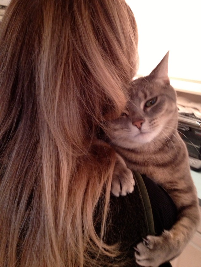 Submitted by Karen:  "Banana will ride on your shoulder . . ." 