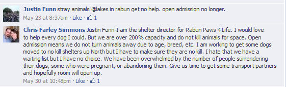 Screengrab from Facebook.