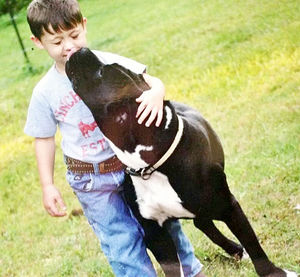 Wiz and family member, as pictured on the Dalton Daily citizen website.